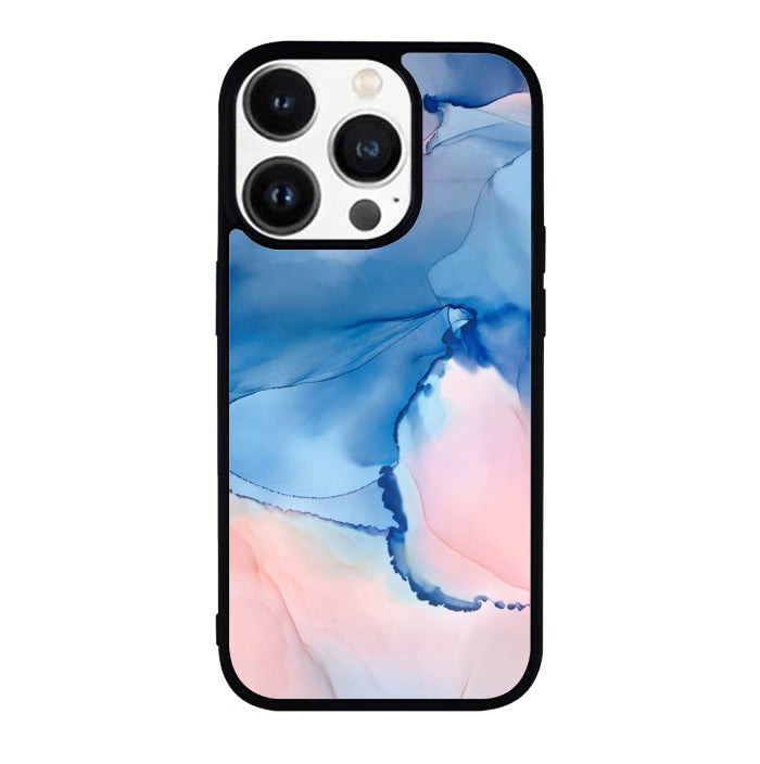 Blue Pink Marble FLB0343 iPhone 14 Pro Max | iPhone 14 Pro | iPhone 14 Plus | iPhone 14 Case