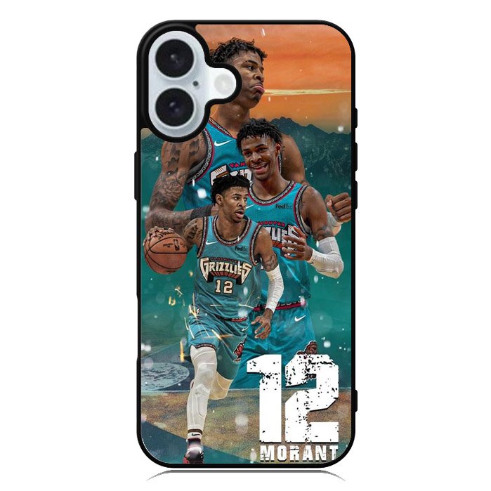 12 Morant Memphis Grizzlies iPhone 16 Case QC10625